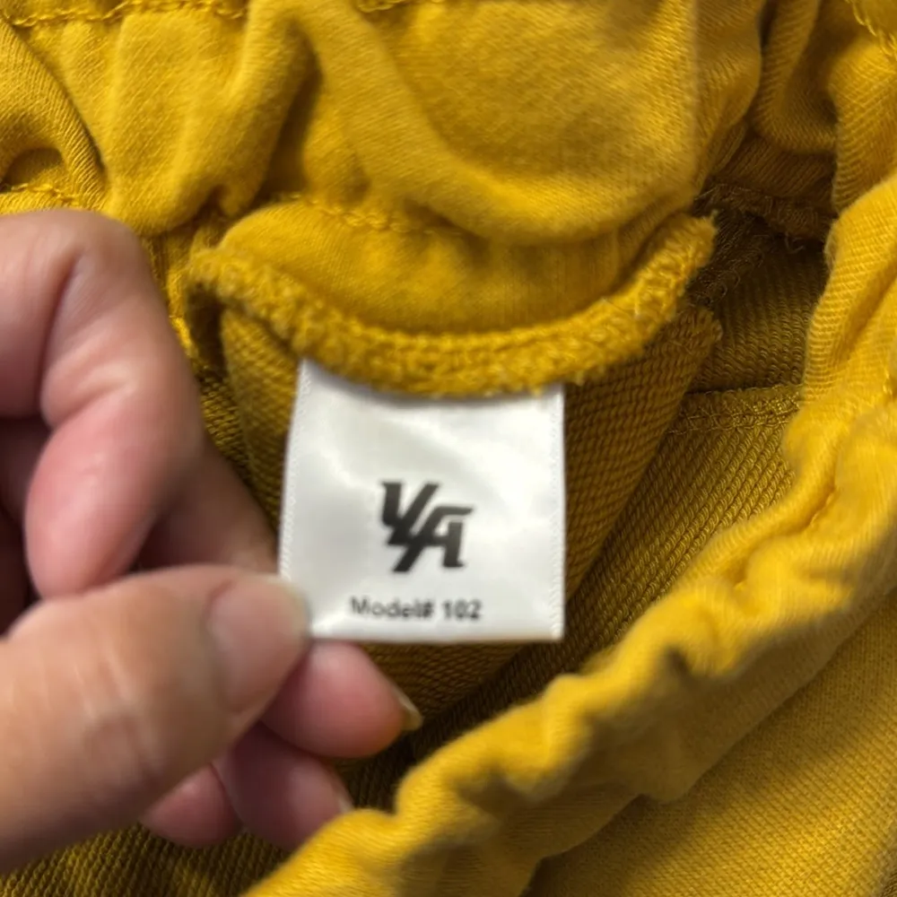 Young LA YoungLA Mustard Yellow Athletic Gym Shorts Size Large EUC #2636 - Image 6