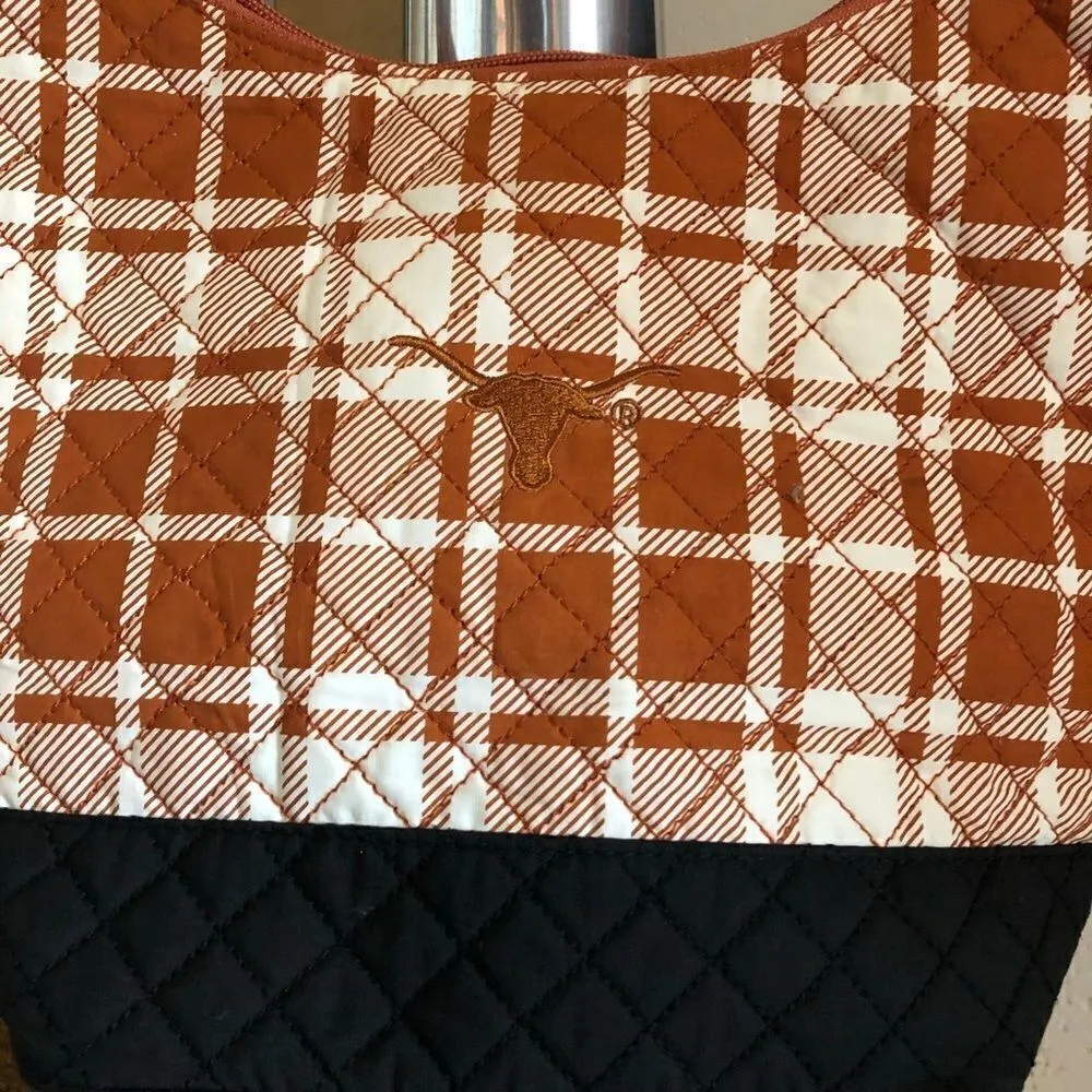 Texas Longhorns quilted purse Orange - Image 2