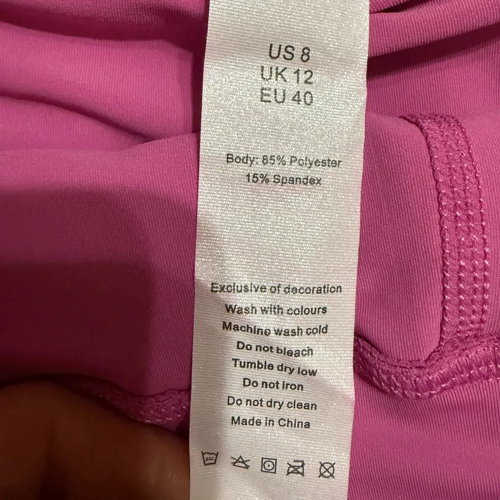 Purple & Pink Animal Print Athletic Skort Built - Image 3