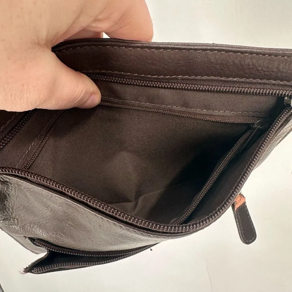 Vintage 90s Wilsons Leather Crossbody Bag‎ Brown - Image 11