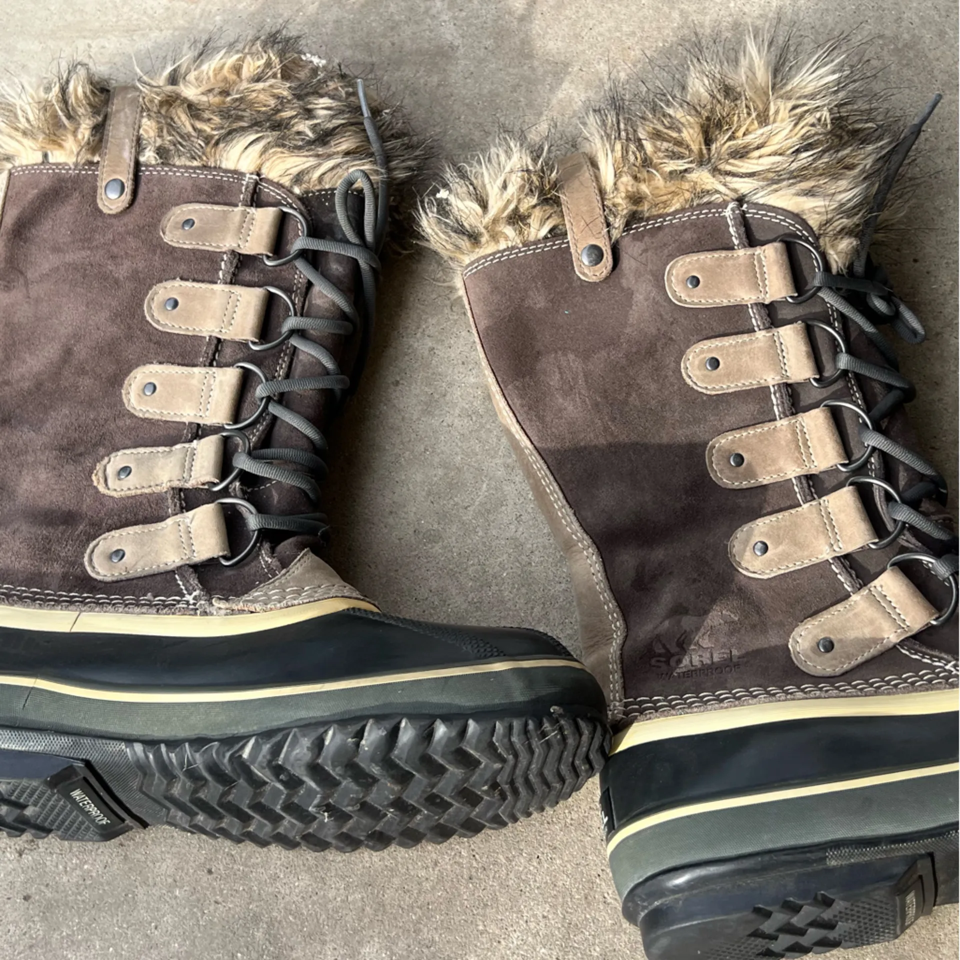 Sorel NL1540 Joan of Arctic Snow Gray Waterproof Leather Boots Women’s Size 10 - Image 5