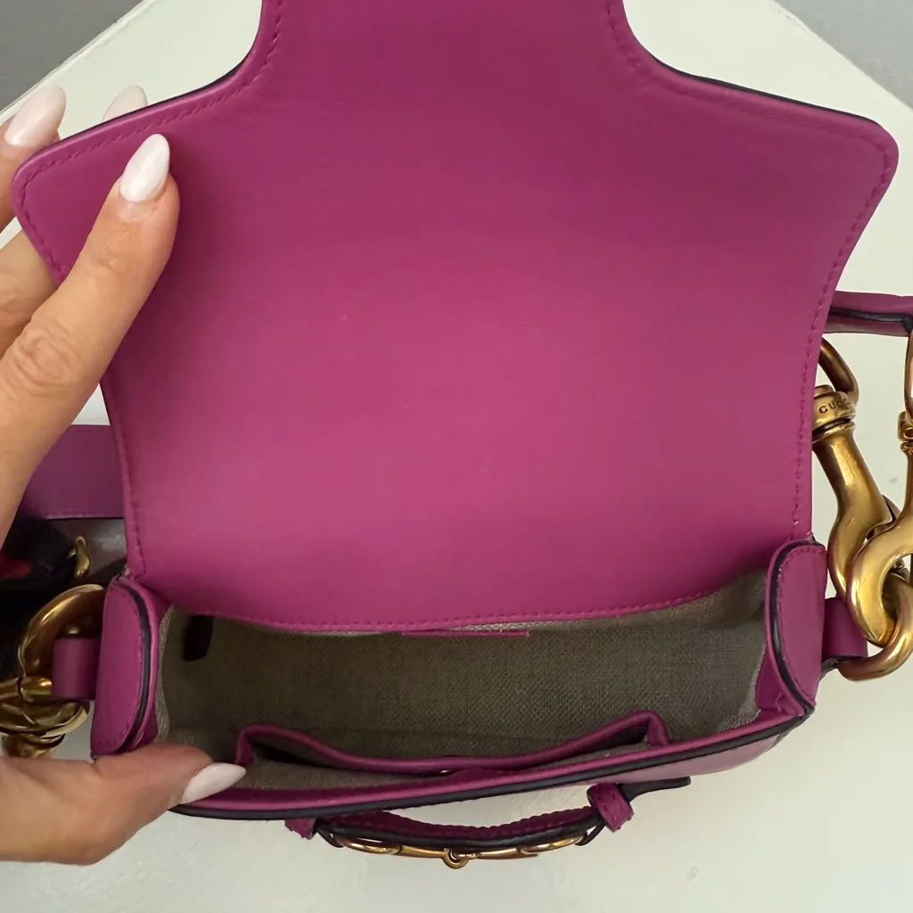 Gucci Authentic  Horsbit Lady Web Bag - Image 9