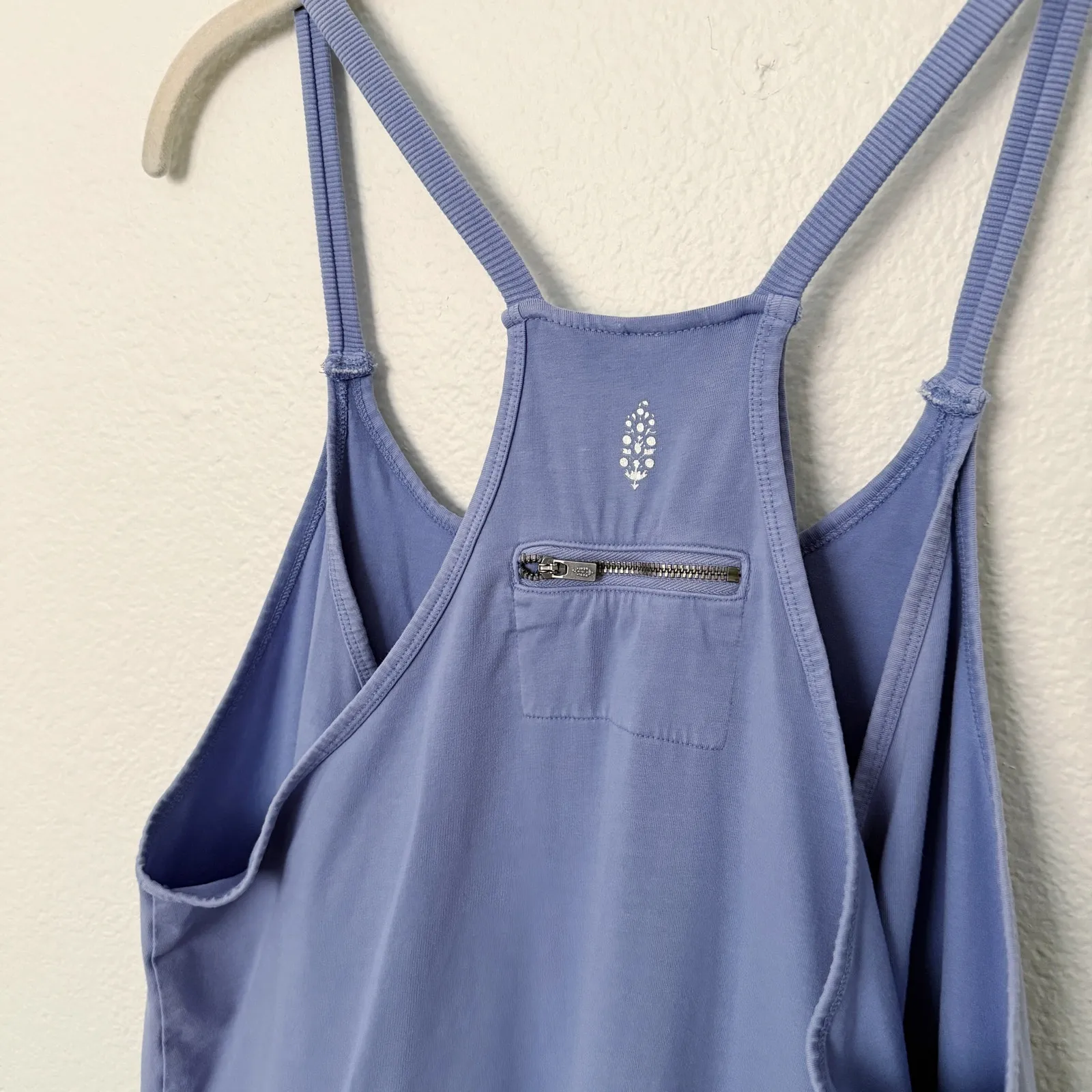 [Free People] FP Movement Light Blue Hot Shot Racerback Mini Dress Sz Medium M - Image 6