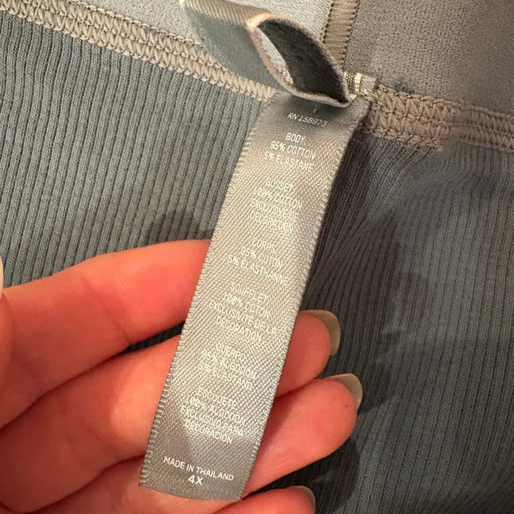 Skims Cotton Ribbed Leggings Kyanite - Image 2