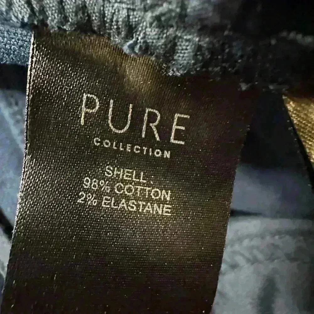 PURE Collection Washed Velvet Jean in Midnight sz 14L - Image 6