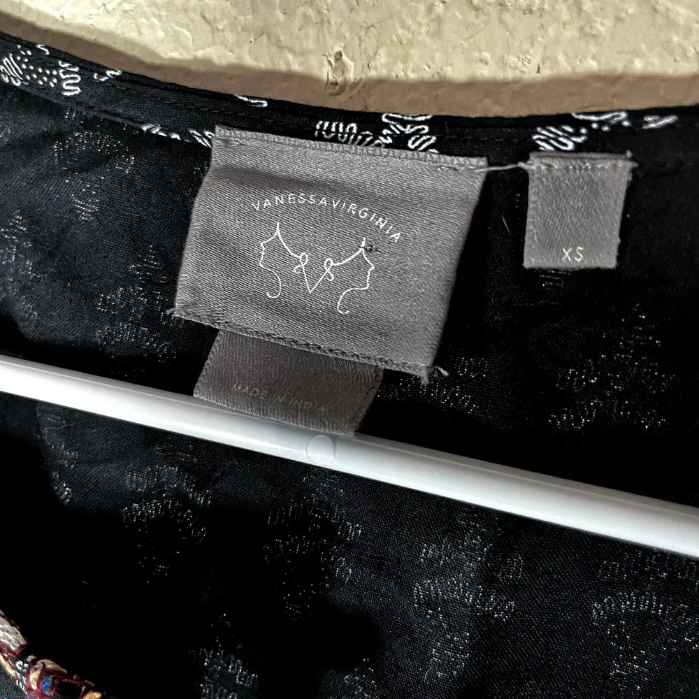 Anthropologie Vanessa Virginia Boho Mini Dress XS Embroidered Kaleidoscope - Image 6