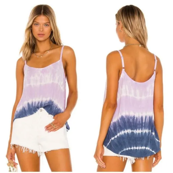 đź’•MICHAEL STARS Ă— REVOLVEđź’• Kelsey Cami ~ Lavender Tie Dye Medium M NWOT - Image 2