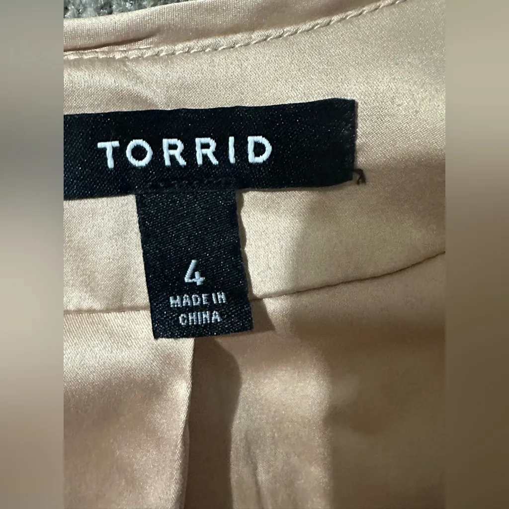 Torrid Rose Gold Sequin Jacket - Image 5