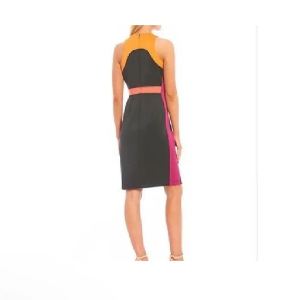 LDT Blaine Color Block Scuba Sheeth Dress Size 4 - Image 3