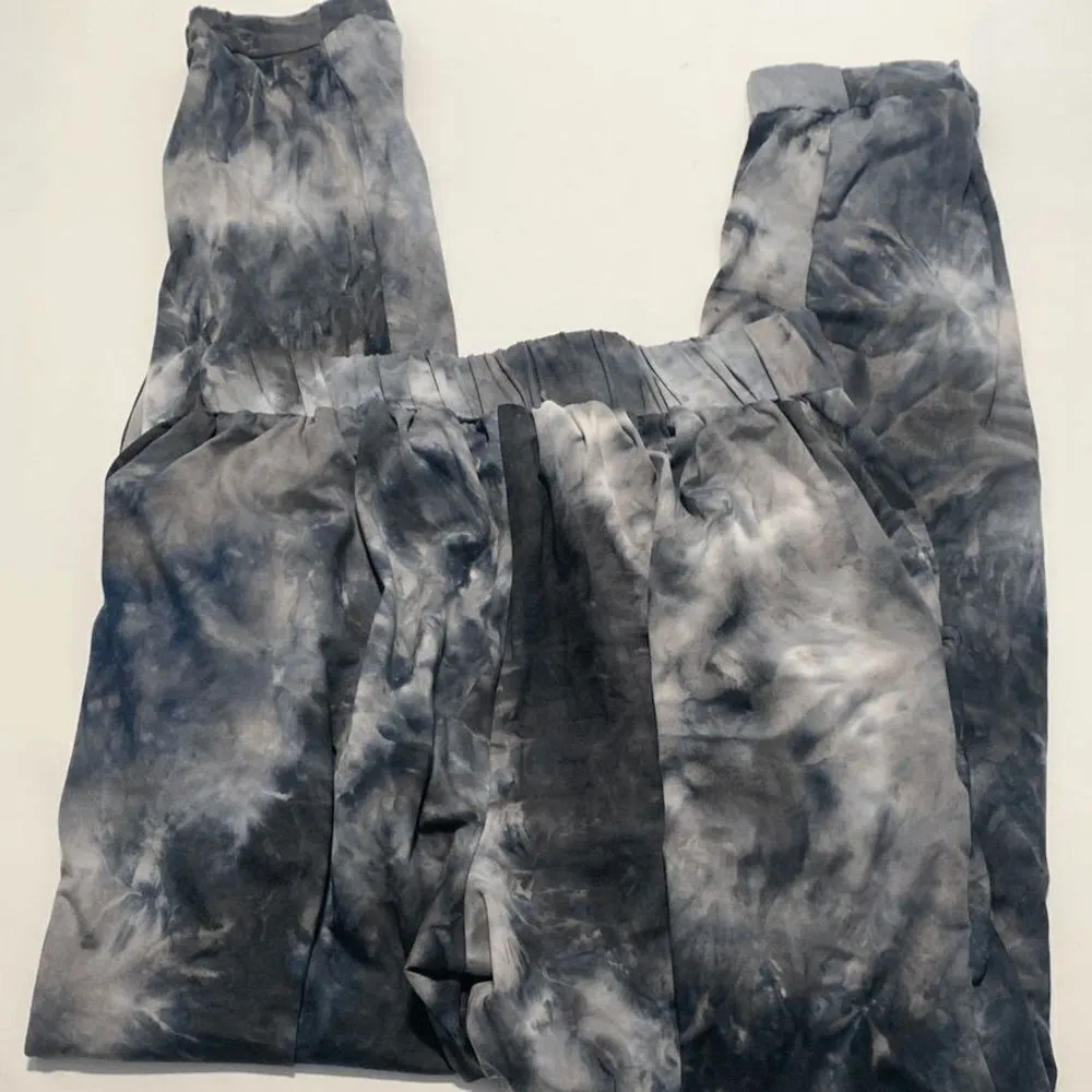 Juniors Joe B Marbled Tie Front Joggers with Pockets Size Medium - Image 5