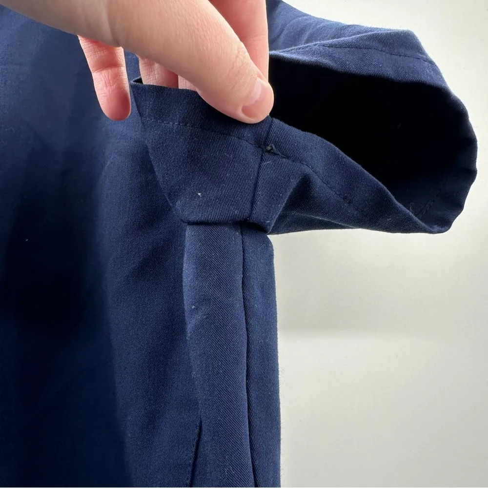 Fabletics Method 2-Pocket Scrub Top in Navy Blue Size S - Image 10