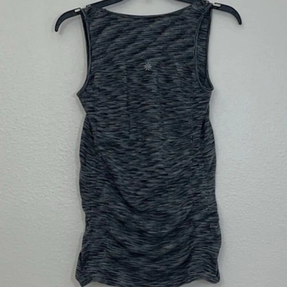 Athleta grey gray heathered marled breathe tank - Image 3