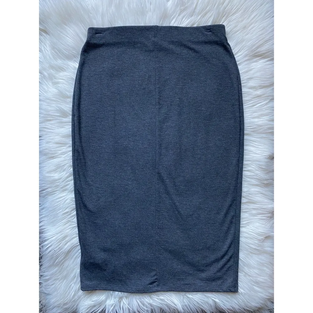 High waisted stretch midi skirt - Image 10