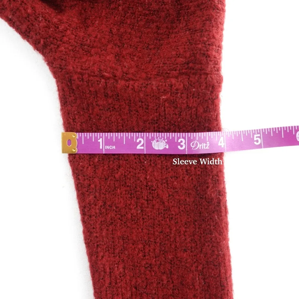 1988 Oversized Baggy Loose Fit Burgundy Red Rust Sweater - Image 9