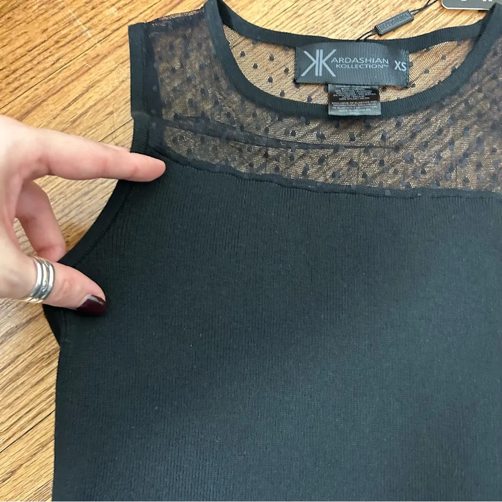 Kardashian Kollection | Knit Black Dress - Image 7