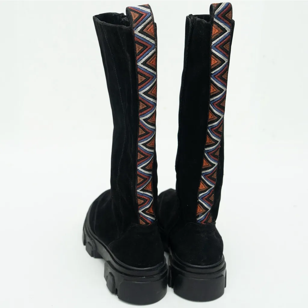 Farm Rio - The Beaded Knee High Lug Sole Boot - Image 2