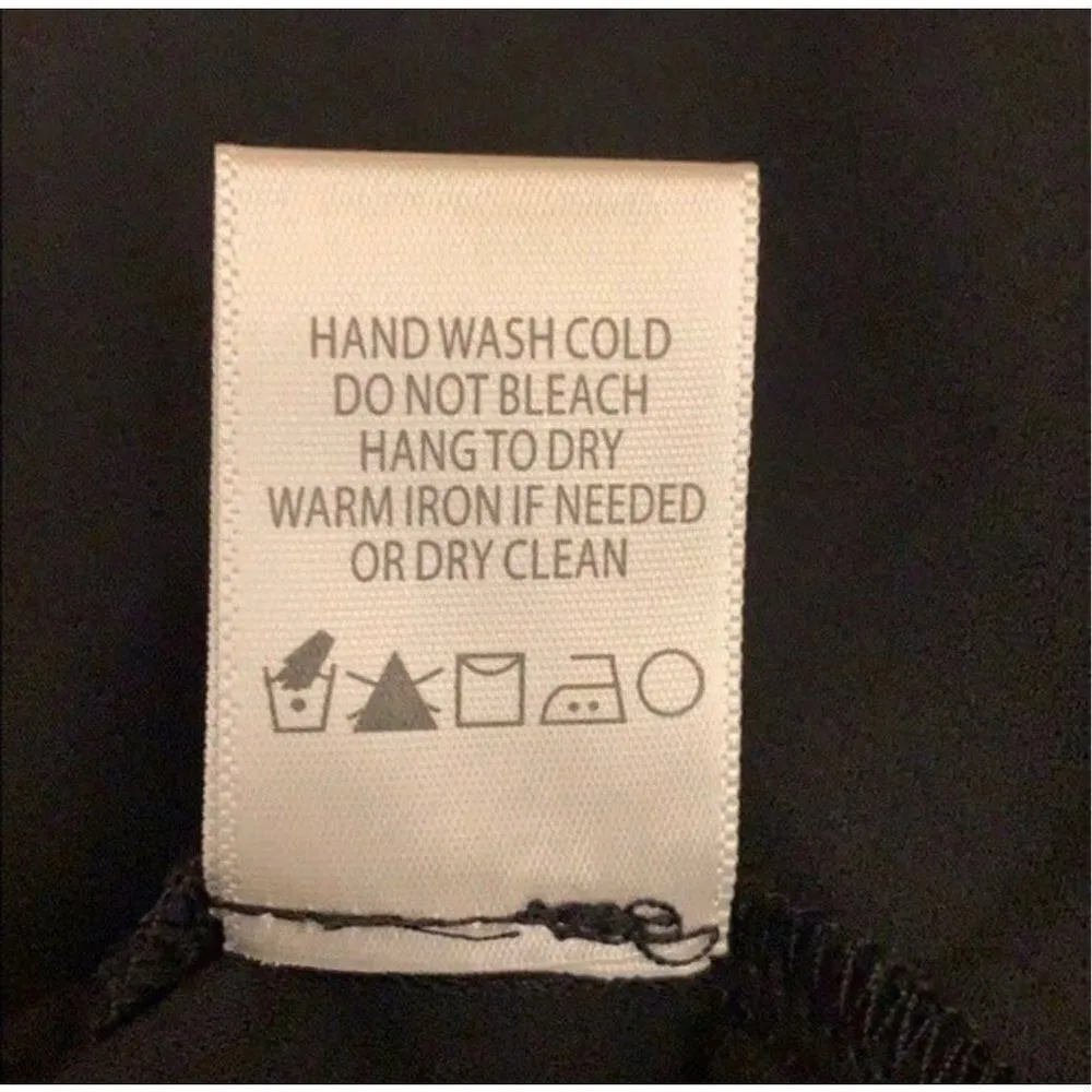 Max Studio  Sheer Black Long Sleeve Tunic Top Size Medium - Image 5