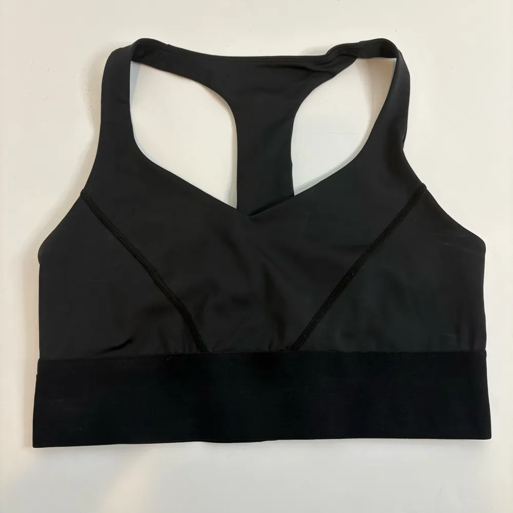 Good American Core Racer Sports Bra Size 3/ Size Large - Image 2
