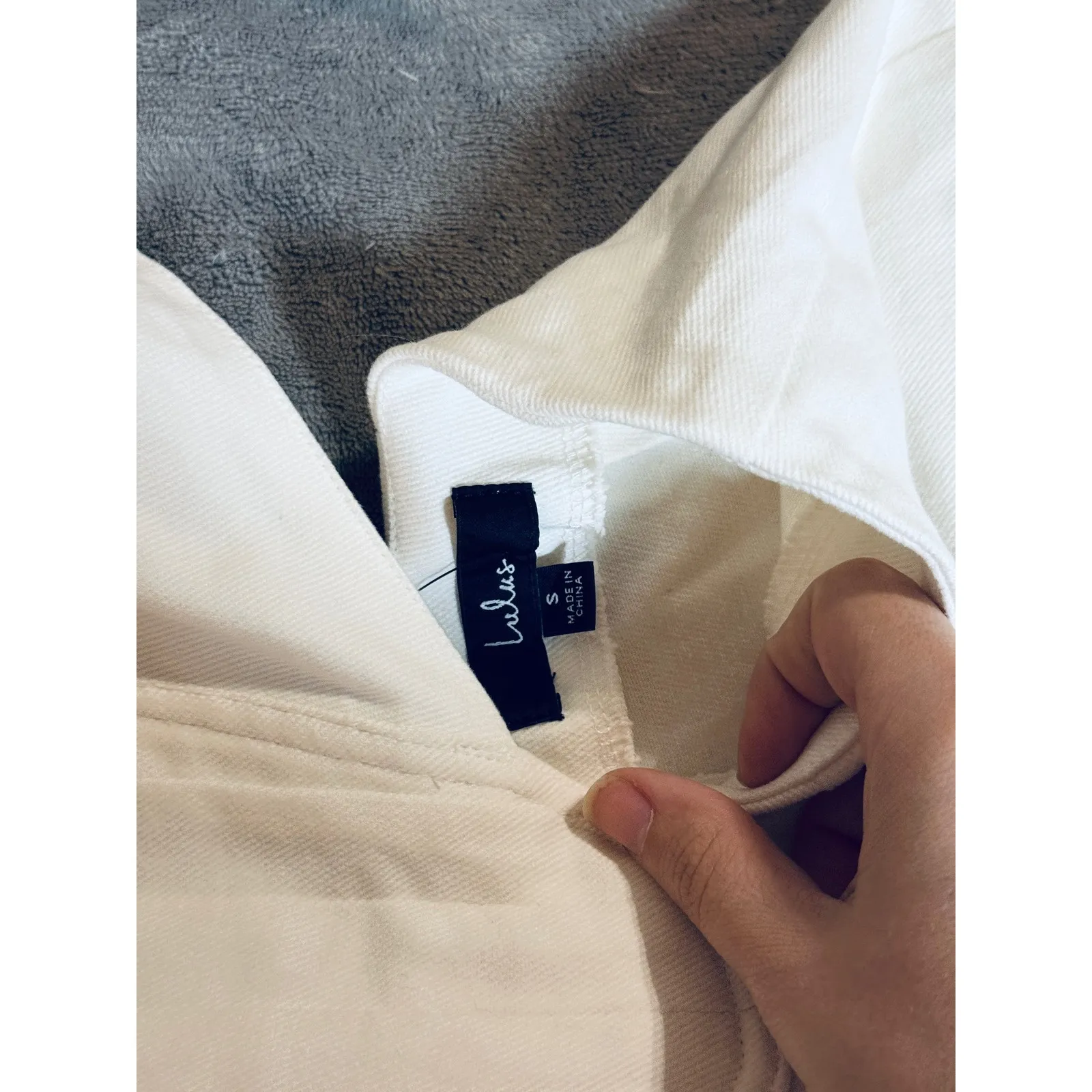 NWT Lulus Small Pleasant Cutie Blue Chambray Collared Midi Dress With Pockets - Image 5