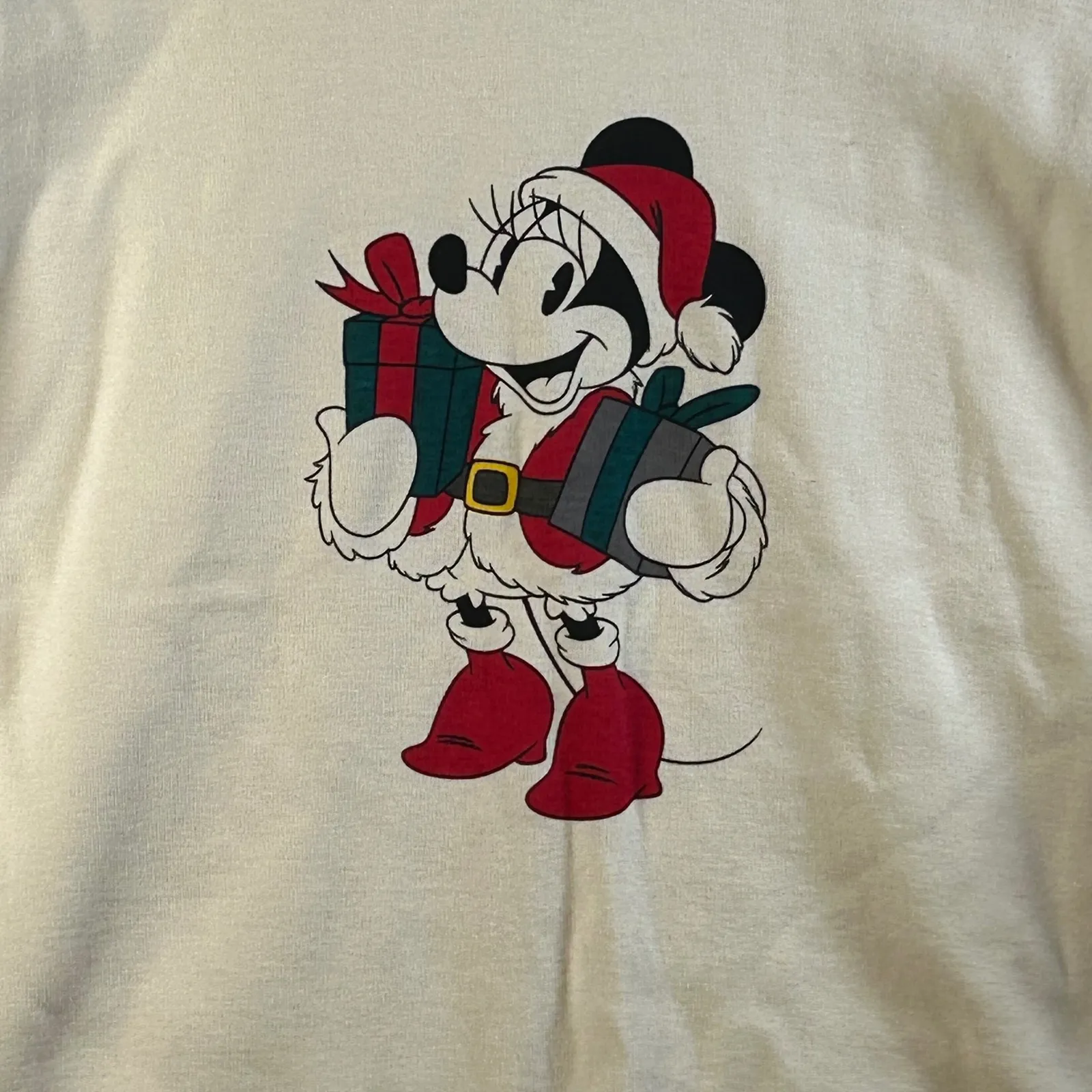 Disney Collection Hanna Andersson Long Sleeve Minnie Mouse Christmas Top Size M Green Size M - Image 3