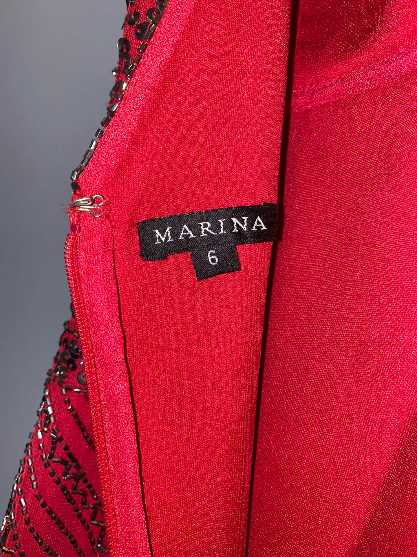 Marina De Buchi Red Dress - Image 7
