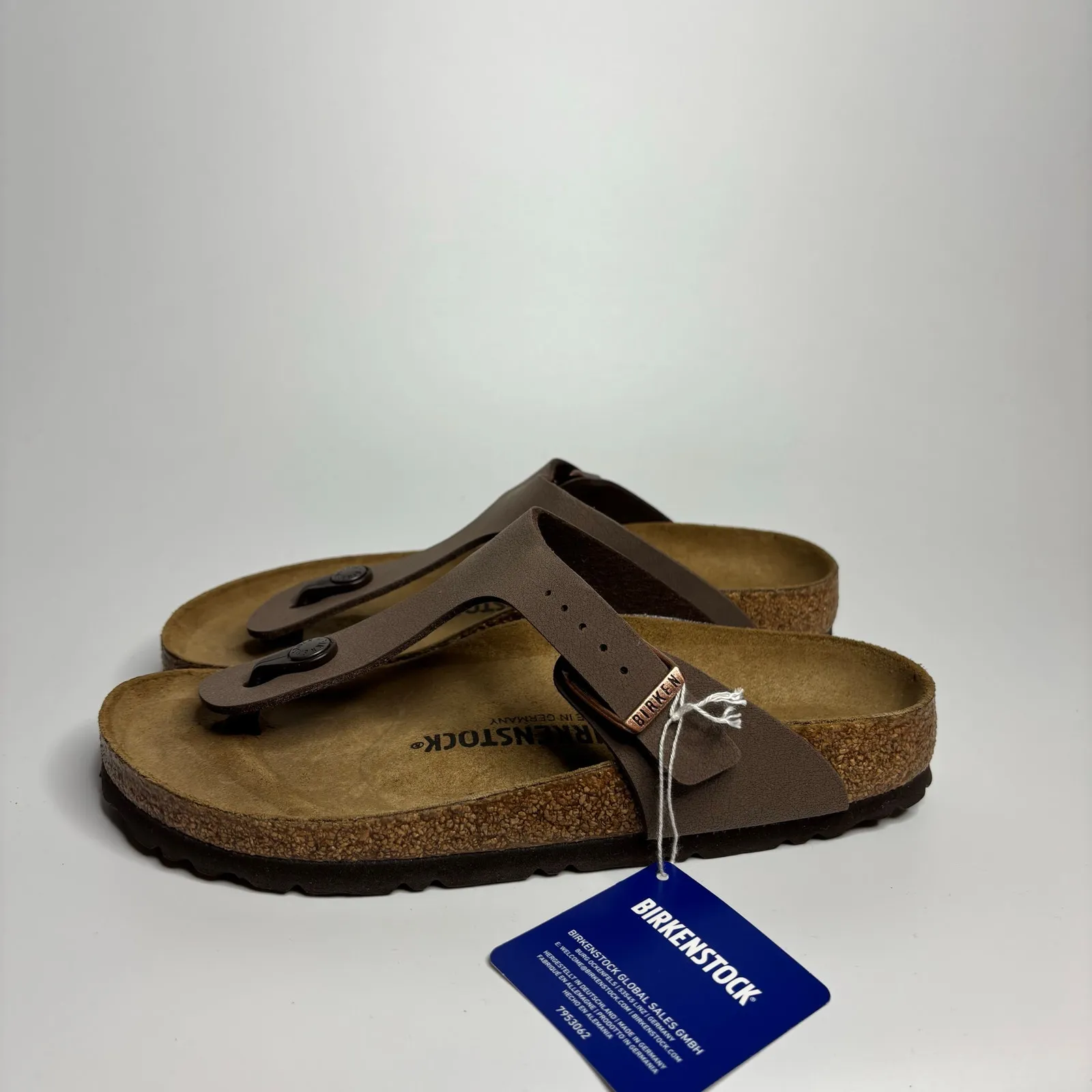 Birkenstock Gizeh BS Thong Sandal in Mocha Birko-Flor (Narrow) - Image 3