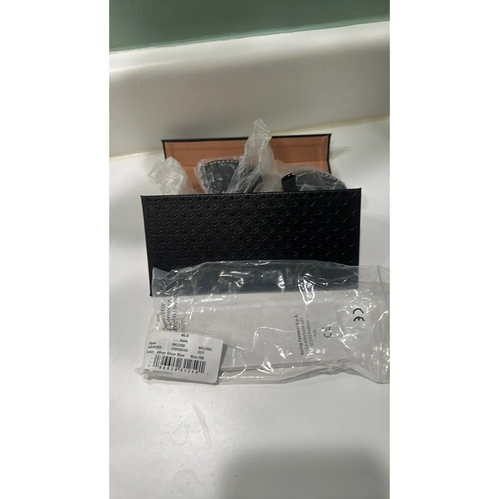 ALAÏA 61mm Cat Eye Sunglasses silver blue - Image 10