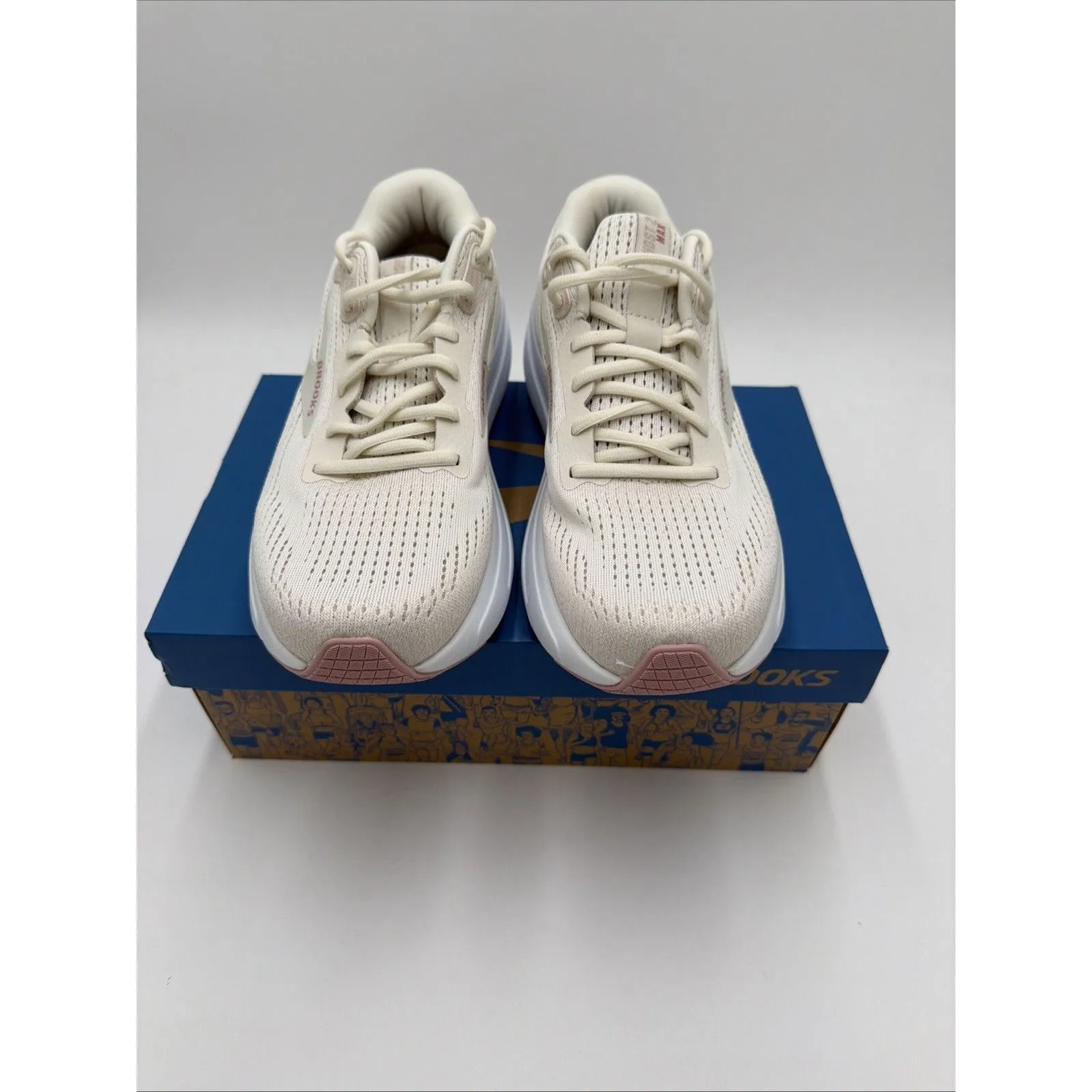 Brooks Women's Ghost Max 2  Grey/ Coconut Milk Running Shoes 10 NWB MSRP$150 - Image 4