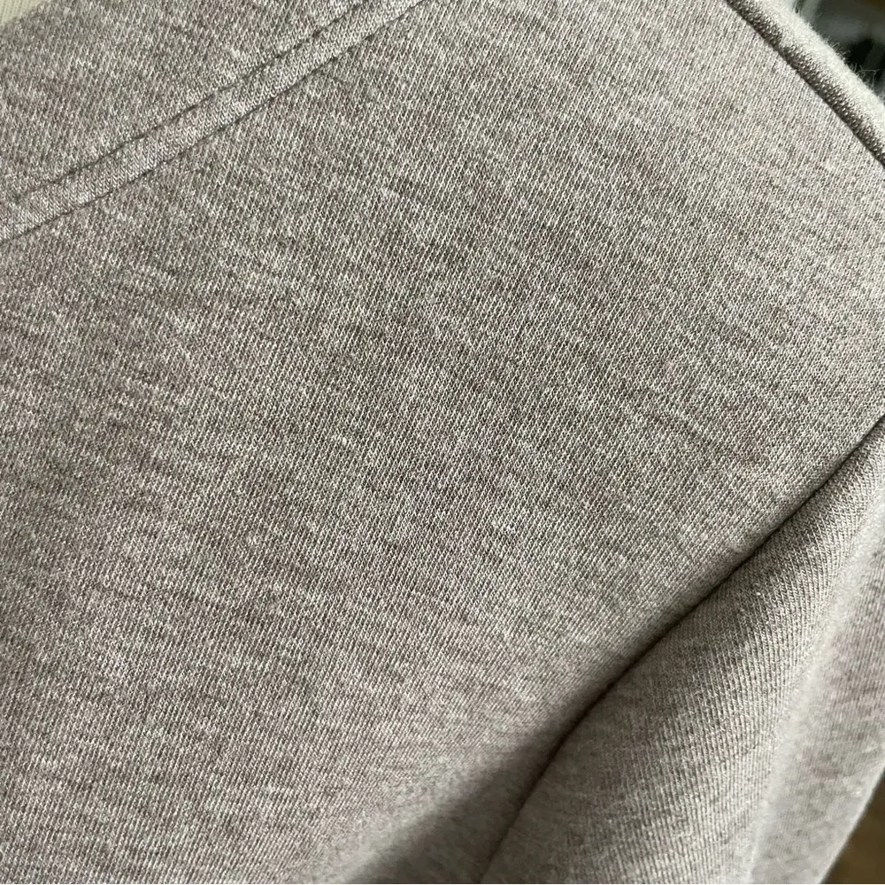 J Jill Pure Jill Cardigan Jacket Ponte Knit Jersey Snap Closure Pockets Beige - Image 6