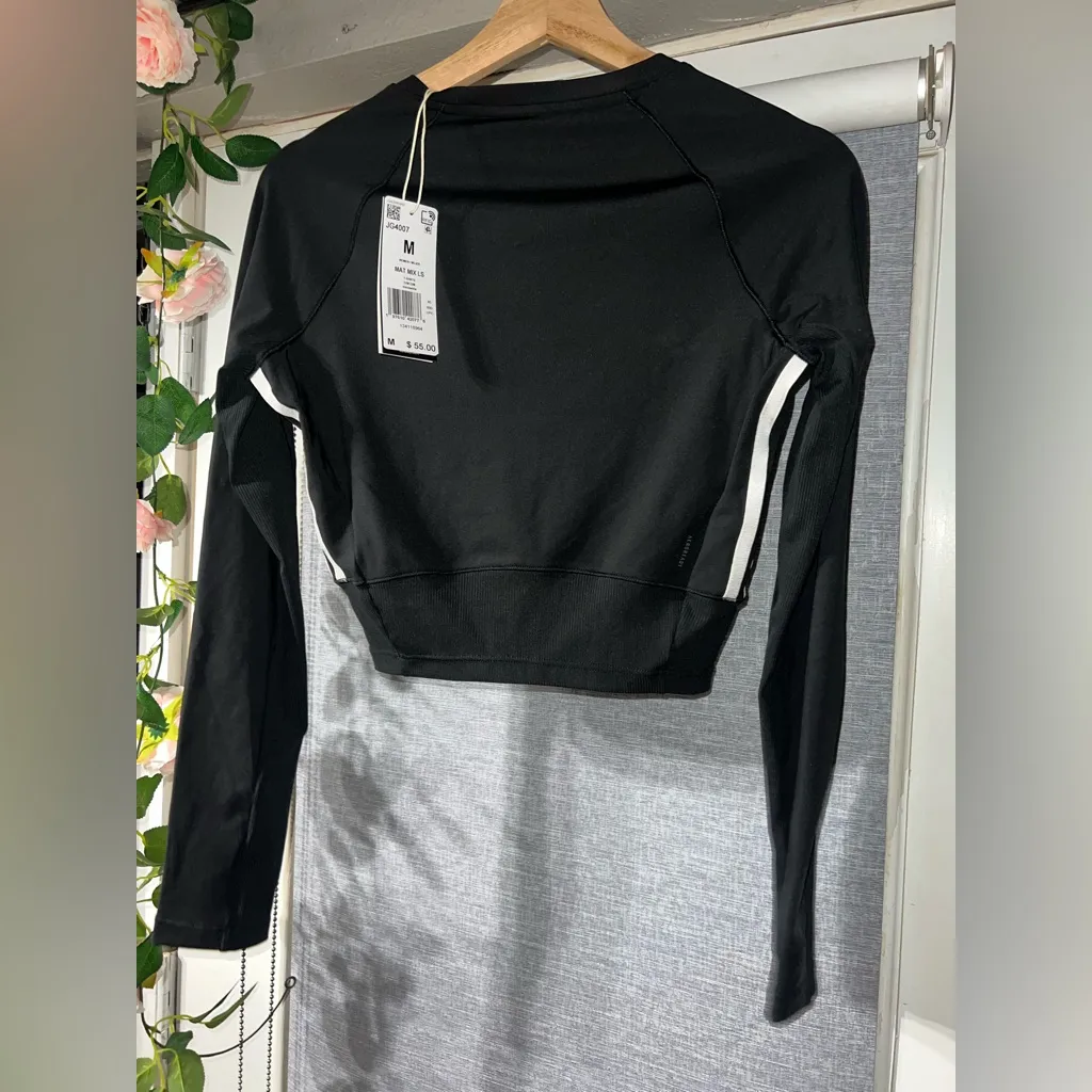 Adidas Training Essentials Mixed Media Top - Image 3