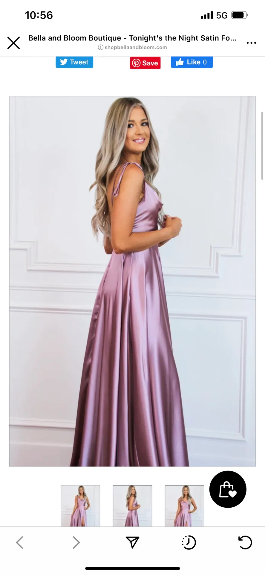Satin Dress Size M - Image 2