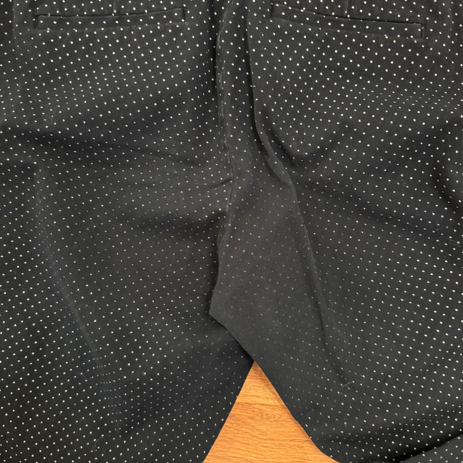 GAP Women's Skinny Ankle Pants‎ Black White Polka Dot Size 16R - Image 6