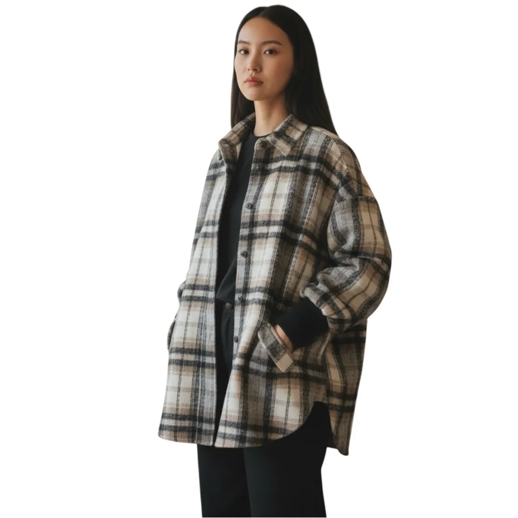 BB DAKOTA by STEVE MADDEN Plaid Women's Jacket - Image 7