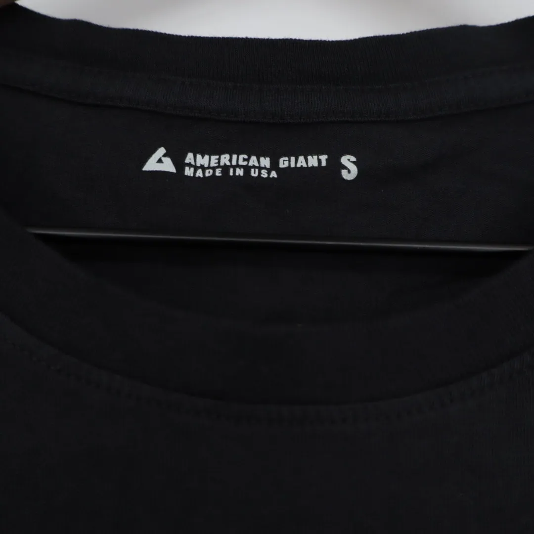American Giant Women's Classic Crewneck T Shirt Black Made in USA Size Small - Image 3