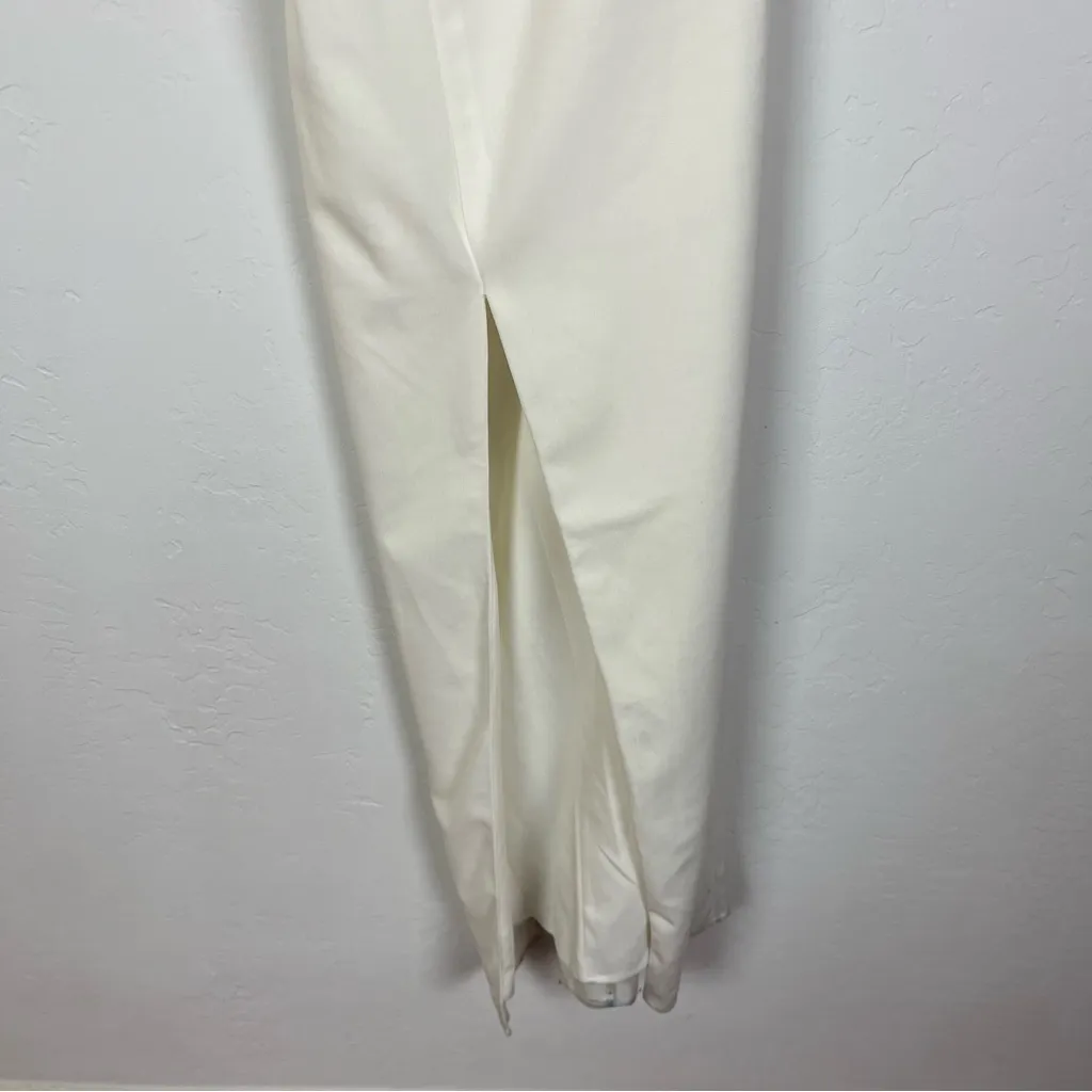 Show Me Your MuMu Florentine Midi Dress in White Stretch - Image 4