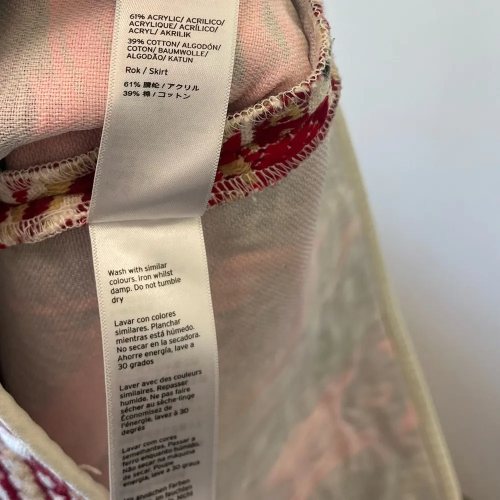 TopShop Tapestry Woven Geometric Multi Color Aztec tribal print Boho Mini Skirt - Image 7