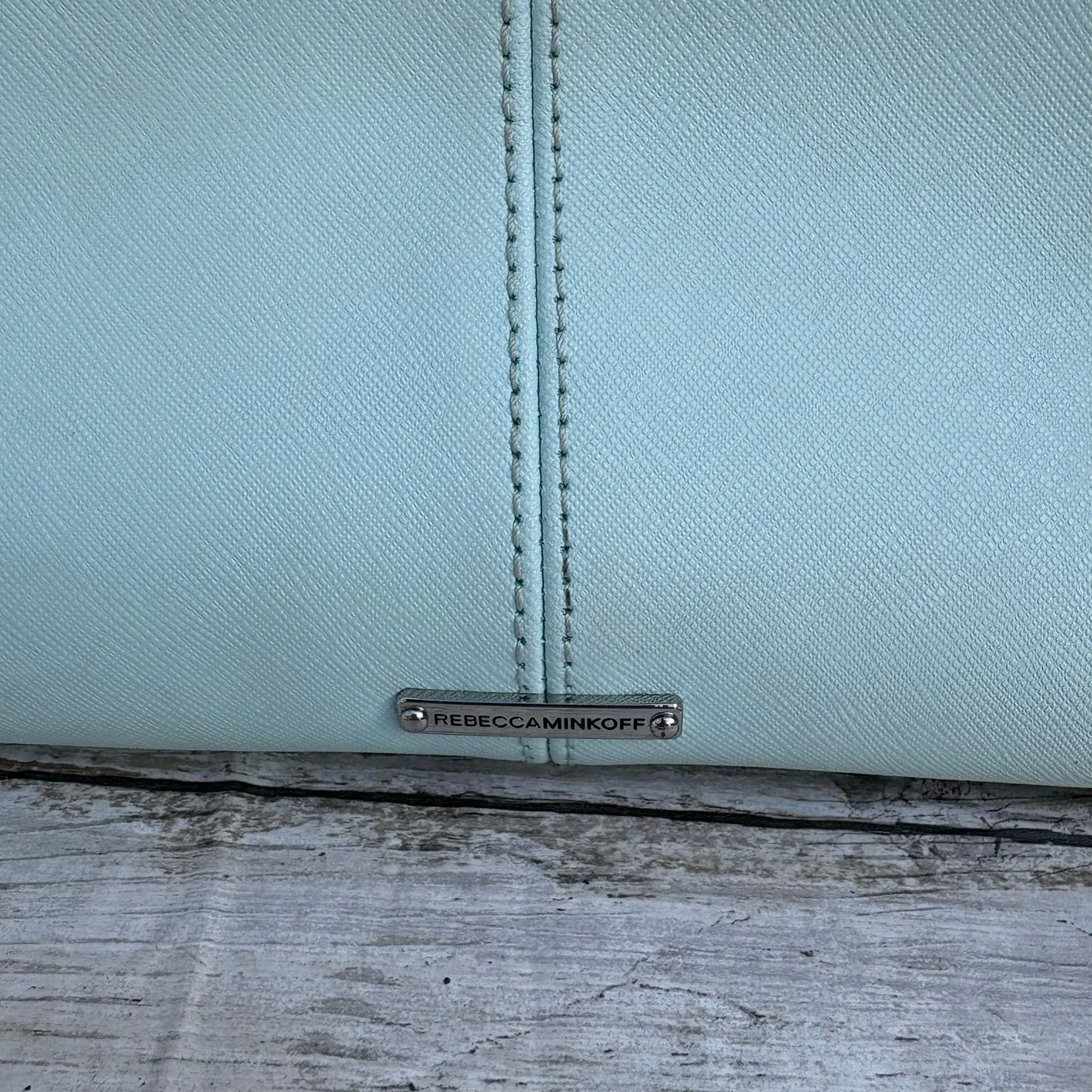 Rebecca Minkoff Everywhere Tote Purse Light Mint Green Preppy Minimalist Classic - Image 2