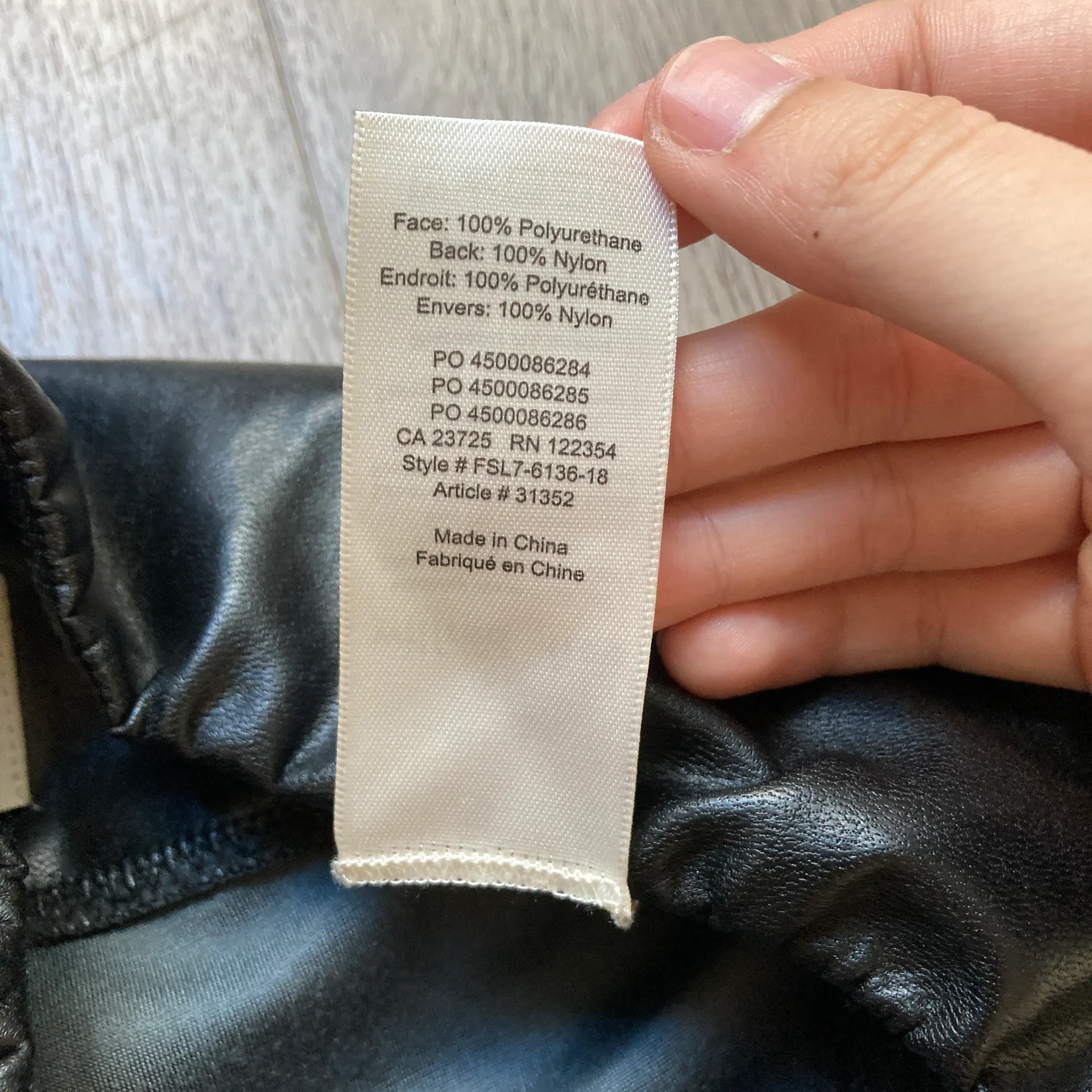 Aritzia Wilfred Free Daria Black Vegan Leather Pants Size S - Image 5