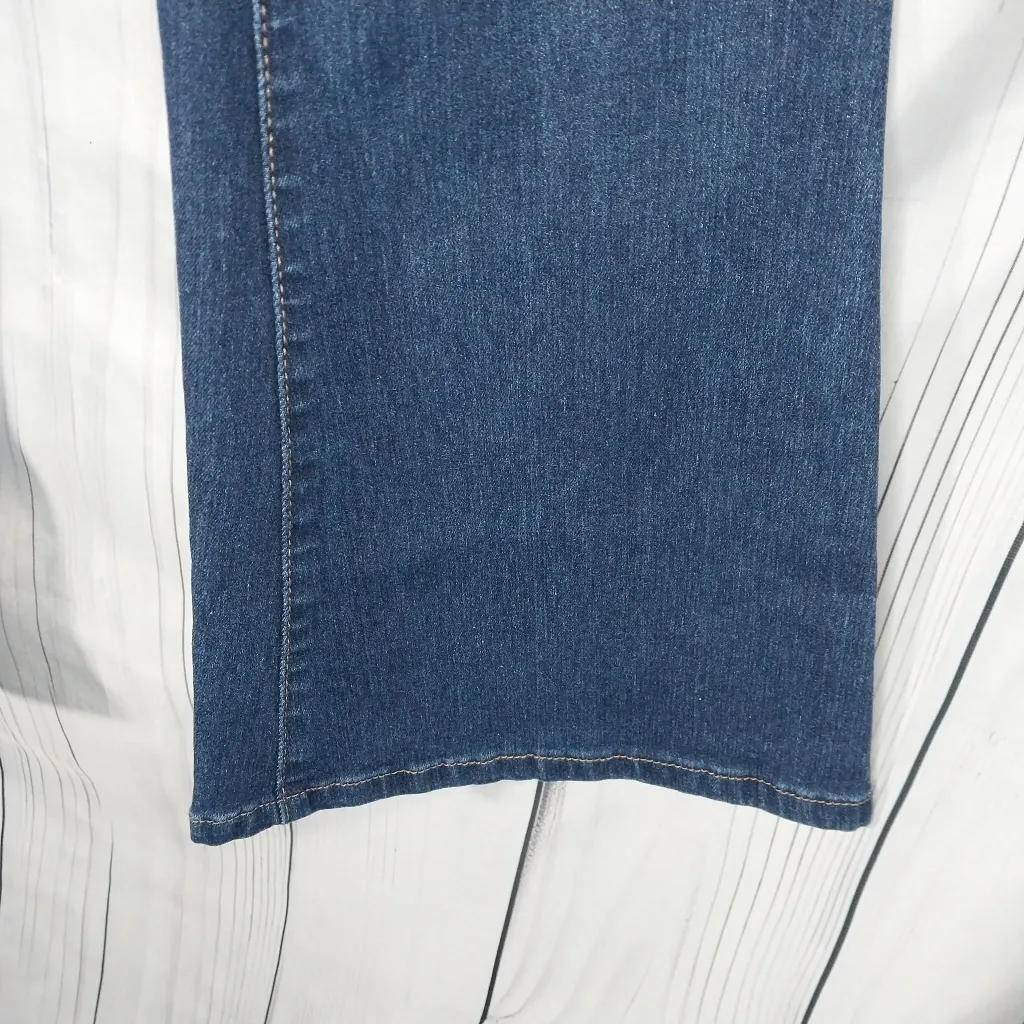 Blue Savvy Distressed Flare Jeans Size 9 - Image 6