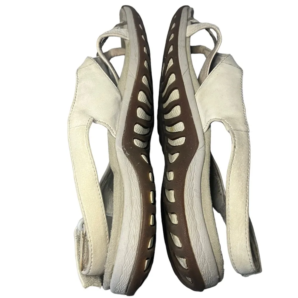 Merrell Steela Bloom Silver Birch Toe Ring Back Strap Sandals 8US/39EUR - Image 8