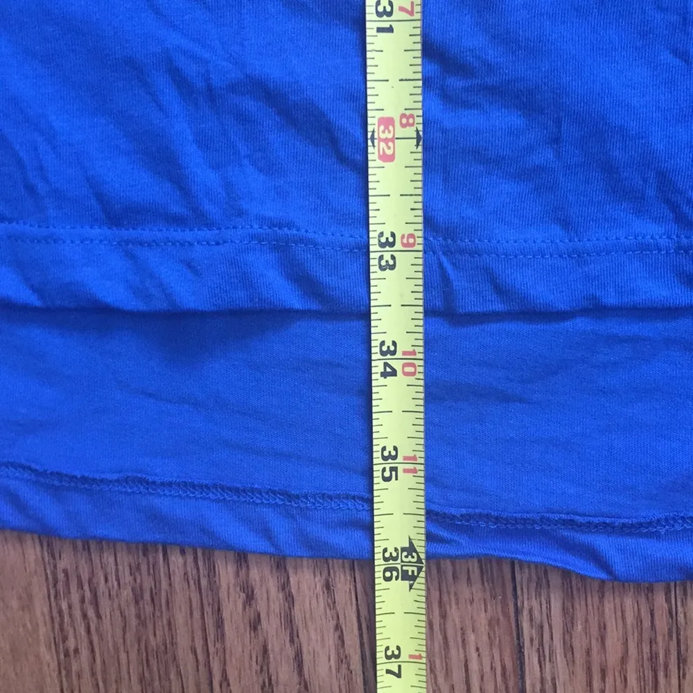 Hi lo dress with drawstring sleeves. Blue Size 18 - Image 8