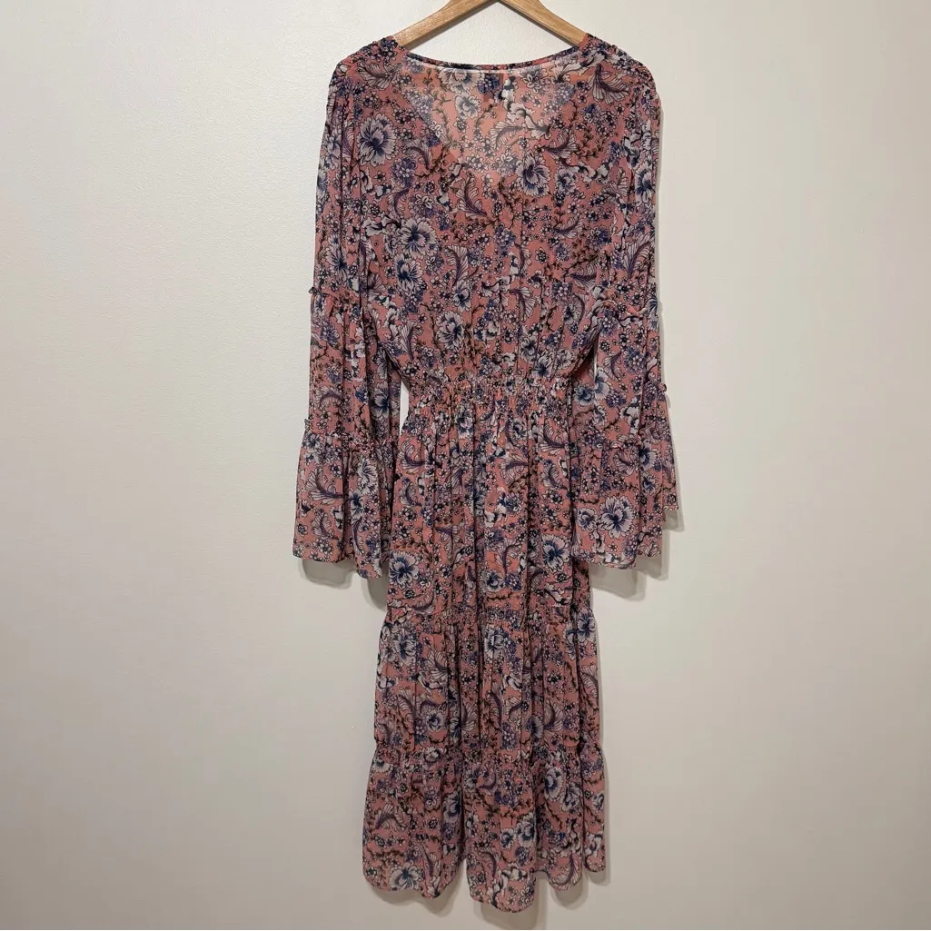 MISA LOS ANGELES Celeste Dress Floral Petals Of Lille Size Medium Flowy Midi - Image 11