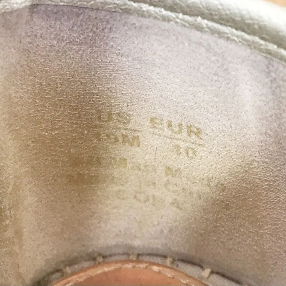 CIRCUS Sam Edelman Cora‎ Metallic Platform Espadrille Flat Gold Silver Size 10 - Image 8