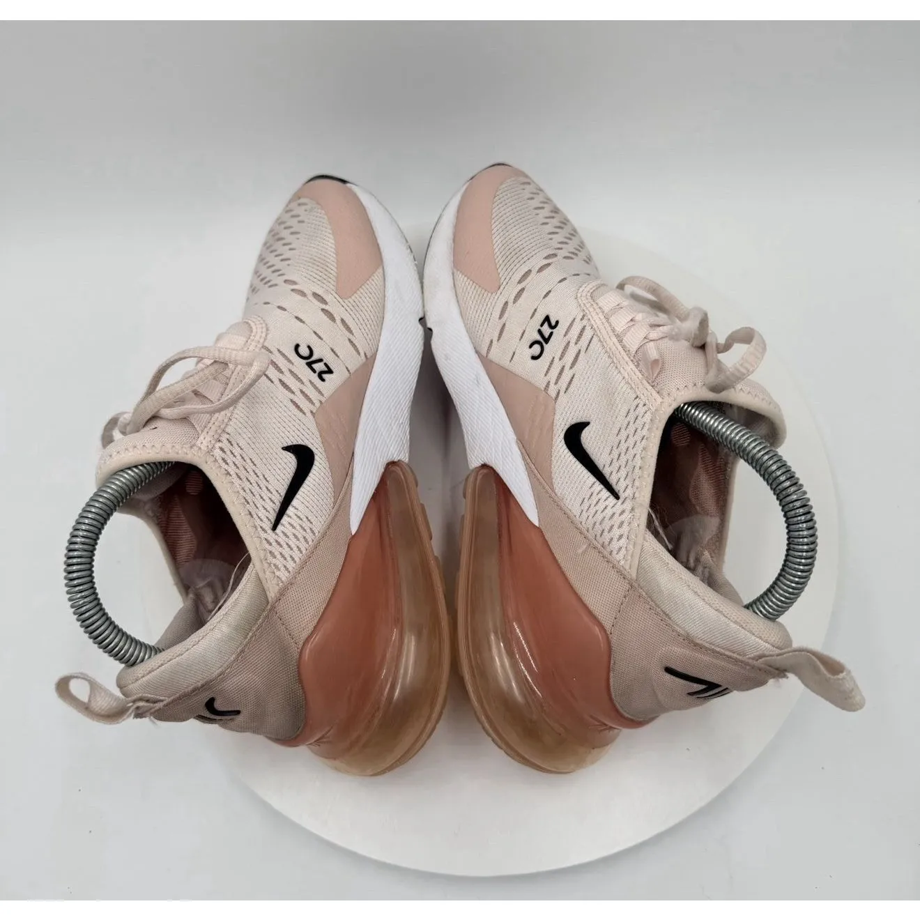 Nike Air Max 270 Light Soft Fresh Pink Oxford Black AH6789-604 Women Size 7.5 - Image 4