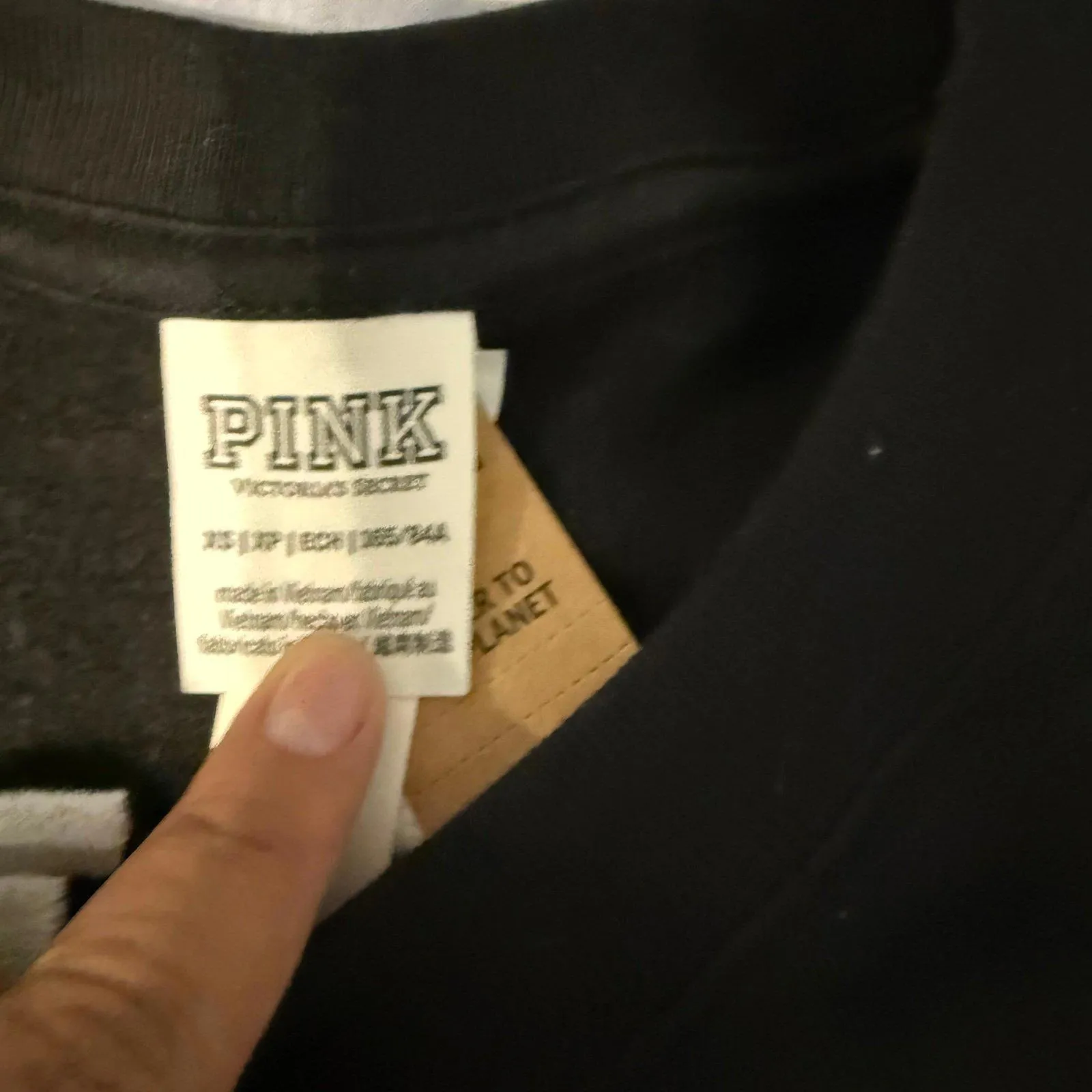 Victoria’s Secret Pink Crew Sweatshirt oversized - Image 3