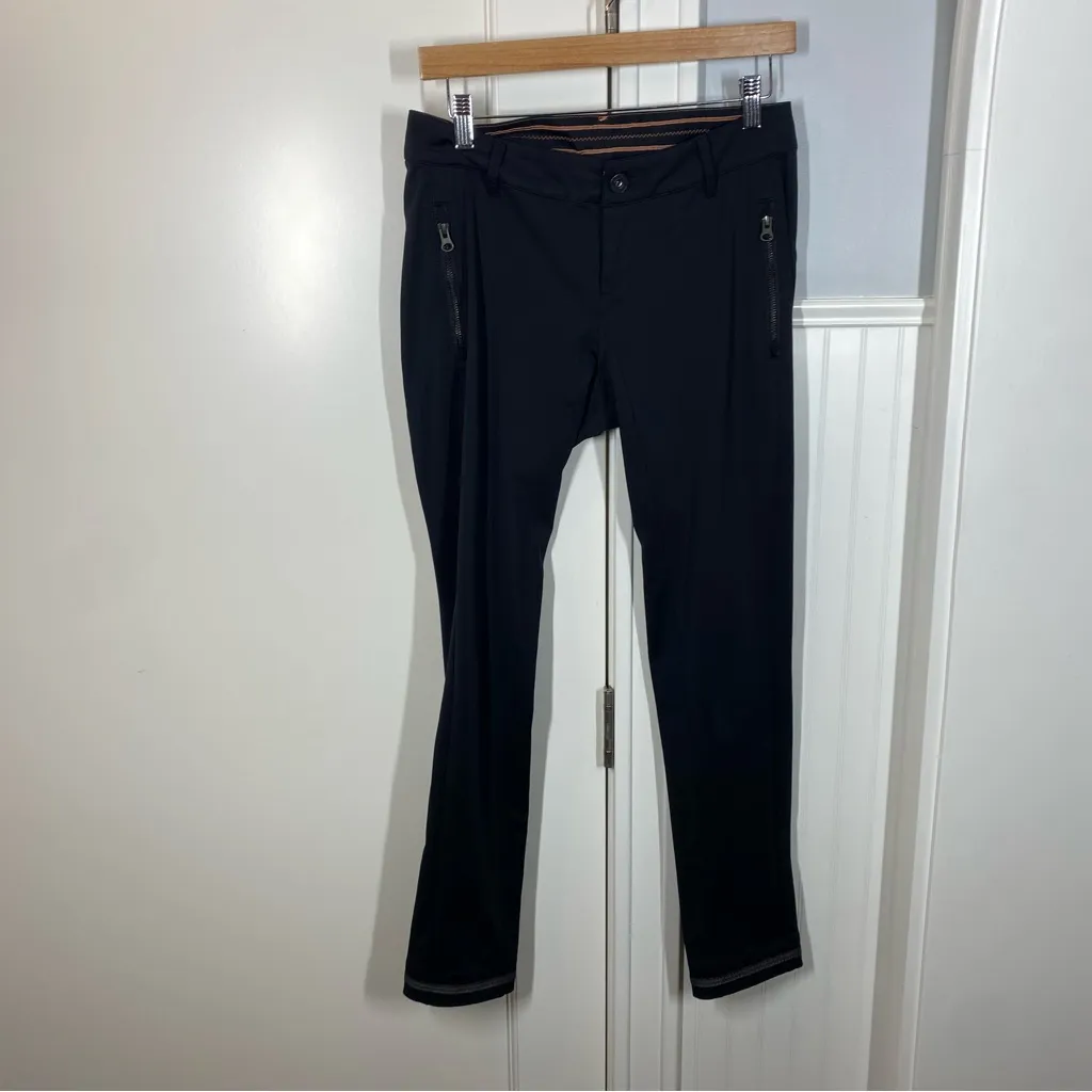 Lululemon "Out and About" Slim leg Pants‎ Size 6 black - Image 2