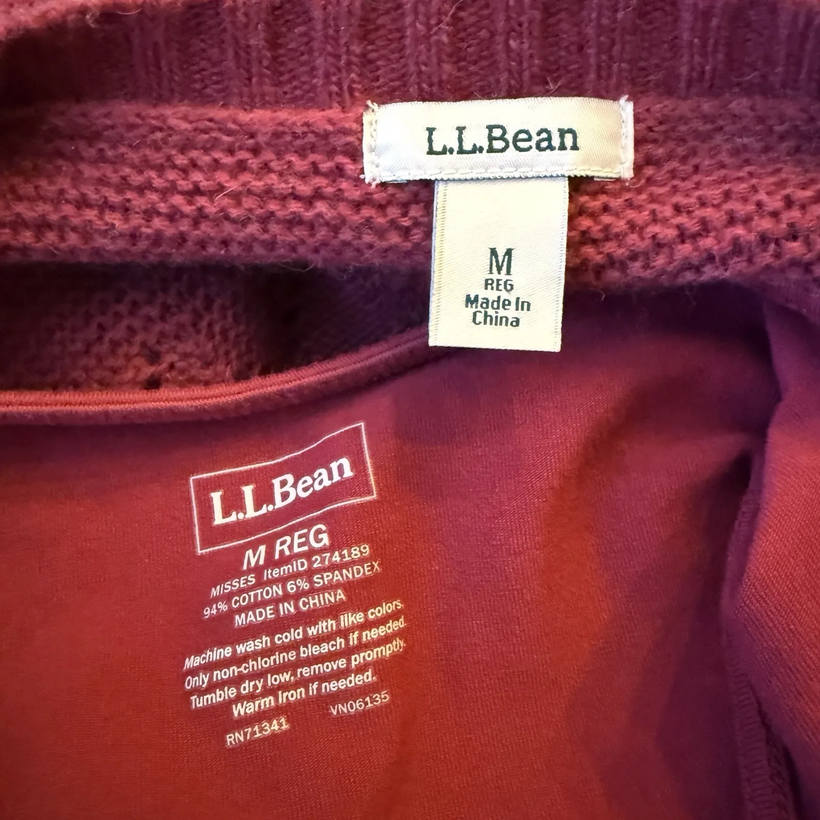 LL Bean Lambswool Cashmere Angora Cardigan Tank Top Set Size M Pink Classic Size M - Image 10