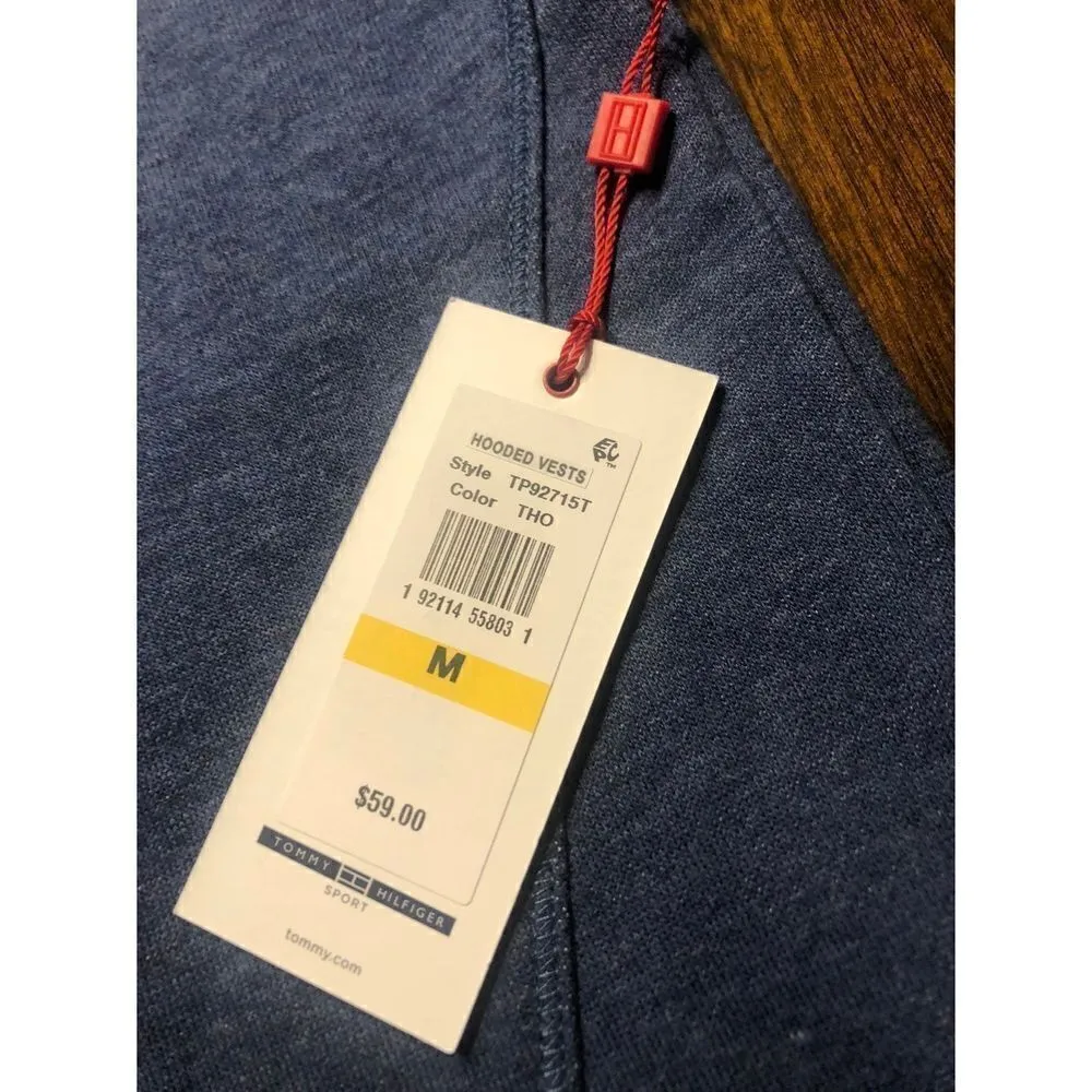 Tommy Hilfiger Sport Cropped Hoodie Sweatshirt Womens size Medium - Image 8