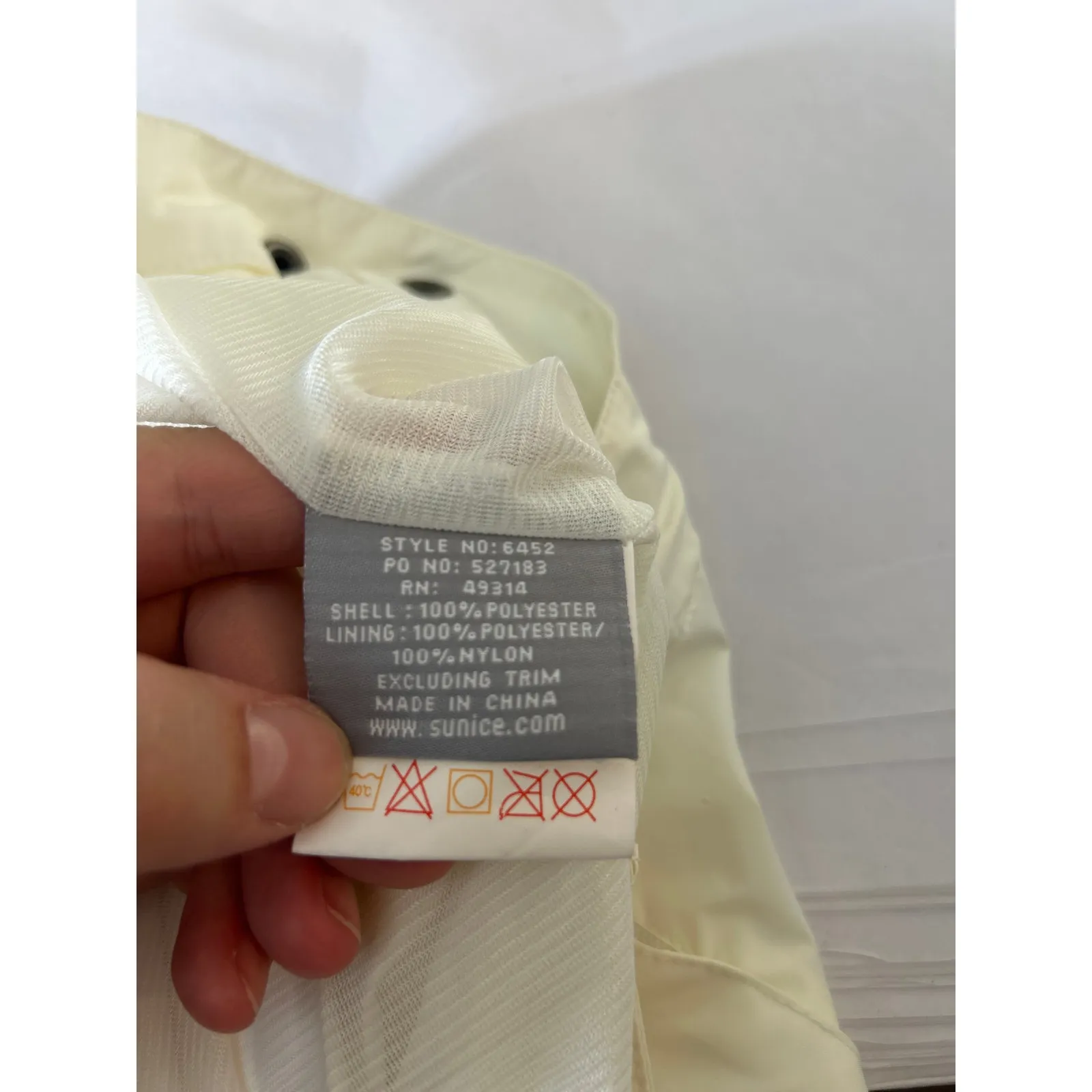 Sunice Typhoon Pants Large Off White Zip Ankles Lined Golf Waterproof Ski Snow - Image 16