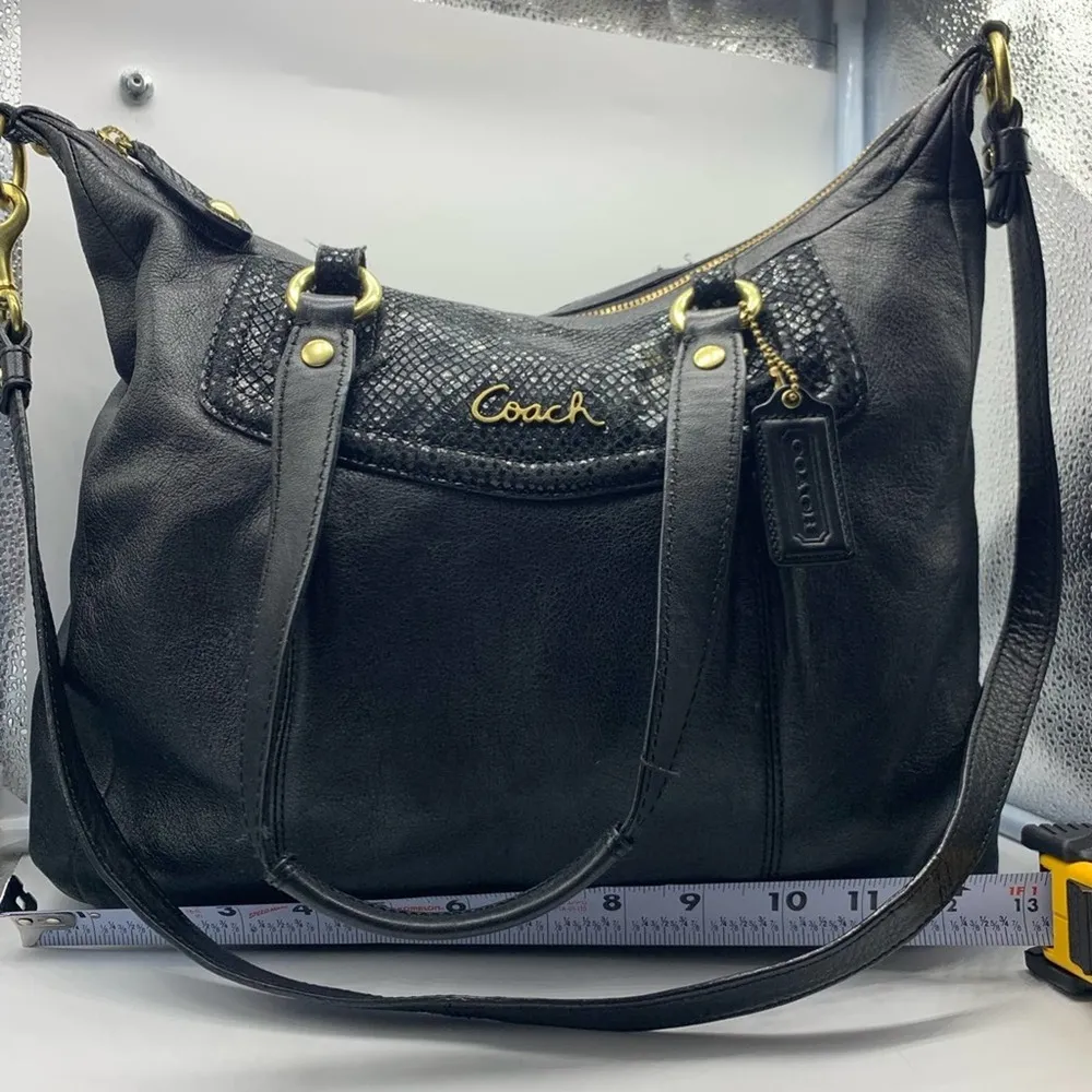 COACH Ashley black leather satchel - Image 7